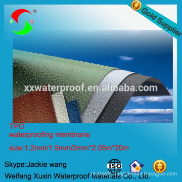 Roofing material TPO waterproof membrane